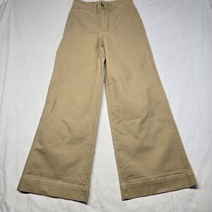 madewell emmett wide leg Pants Women Size 26 Brown